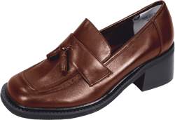 Peerage Rhona Women's Wide Width Slip-On Casual Tassel Leather Shoes 12 X-Wide Brown