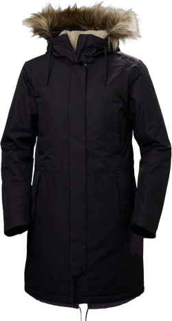 Helly-Hansen Womens Mayen Waterproof Breathable Parka Insulated Hooded Jacket Large 990 Black
