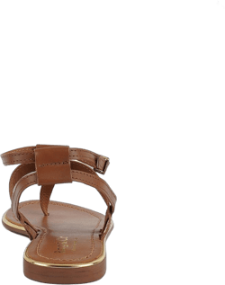 IRENE Tan Flat Thong Sandals 8 (US) - Women