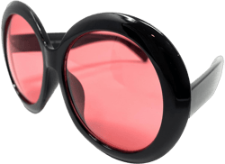 WD Shades - Women's Oversize XL Circle Round Thick Frame Sunglasses