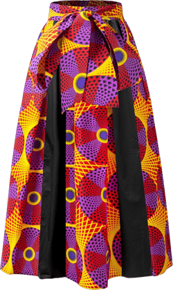 SHENBOLEN Women African Print Maxi Skirt Ankara High Waist Long Skirts