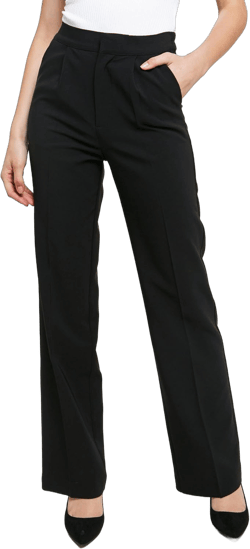 Love Tree Womens Juniors Slim-Fit Trouser Dress Pants Large Black