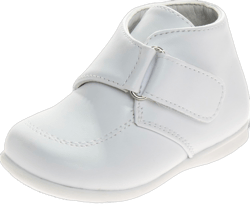 Josmo Unisex-Child Infant Toddler First Walker Dress Shoes 7 Toddler White V