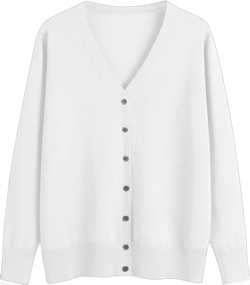 Cardigan Sweaters for Women 2024 Lightweight Long Sleeve Knitted Button Up Sweater Fall Trendy Cardigans Cover Up White Large