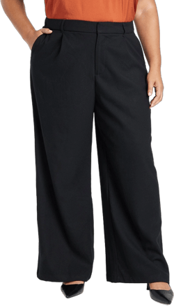 Women&#39;s High-Rise Wide Leg Trousers - Ava &#38; Viv&#8482; Black 17