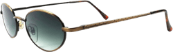 Classic Indie 90s Mens Womens Vintage Round Oval Sunglasses Black