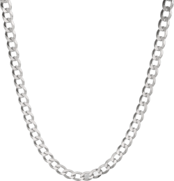 Bling For Your Buck Solid 925 Sterling Silver Men's Heavy Italian 8mm Cuban Curb Link Chain Necklace 16" - 30"