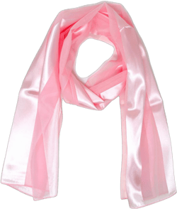 SERENITA Scarfs for women lightweight soft silky scarves 60" long satin chiffon stripe neckerchief Gold Red Pink Black More Light Pink