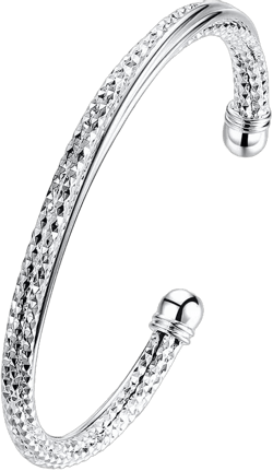 Halawly 925 Sterling Silver Cuff Bracelets for Women Cute Butterfly Bracelet(15)