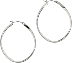 Jewelry Orbital Opulence Hoops, Elegant Women's Statement Earrings Silver