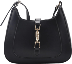 Leather Shoulder Bag for Women, Fashion Hobo Purse, Small Tote Handbag, Classic Zipper Bucket Bag Black