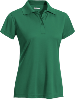 Expert Brand Women's Oxymesh™ Athletic City Polo Shirt, Forest Green, XXL