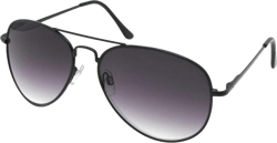 Aviator Shape Fully Magnified Lens Reading Sunglasses For Men and Women Sunglasses With Gradient Lens R88 Black Frame Gray Lenses 2.0 x