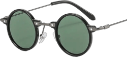 New Fashion Round Sunglasses Women Men PC Lens