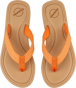 Saidoteto Women's Flip Flops Flat Sandal Casual Summer Thongs Comfort Slip-on Sandal Beach Wear 11 Orange