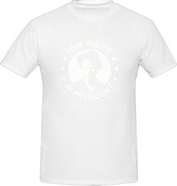 Tom Performer Waits Shirt for Men's Graphic Tees Classic Short Sleeve Crew Neck Cotton T Shirt Unisex Casual Tees Tops Black