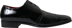 Dolce & Gabbana Elegant Black Patent Leather Formal Men's Shoes