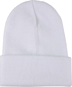 Stromguard Men Women Knit Skully Beanie Hat Ski Cap Cuff Slouchy Plain Solid Warm Winter - White