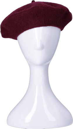 No Boundaries Women's Wool Blend Beret, Wine