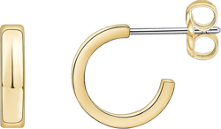 Limerencia Hypoallergenic G23 Pure Titanium Big Post Thin Square Edge Open Hoop | F136 Implant Grade Womens Dainty Hoop Earrings | Lightweight for Sensitive Ears 10 mm Gold