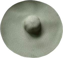 Lifup Straw Hat for Women, Oversized Beach Hat Large Wide Brim Visor Hats Roll Up Floppy Sun Hat for Summer Beach Cap UPF 50+ One Size Green 2