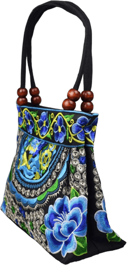 Women's Unique Vintage Hobo Tote Bags Embroidered Shoulder Handbags Flower bags for lady