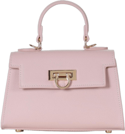 Layla Mini Women’s Top-Handle Handbags – Luxury Crossbody Purse Shoulder Bag for Women – Leather Handbag, Detachable Strap Pastel Pink
