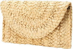 Obosoyo Women's Straw Clutch bags Handbag Straw Purse Envelope Bag Wallet Summer Beach Bag Woven Bag Purse Wallet Beige