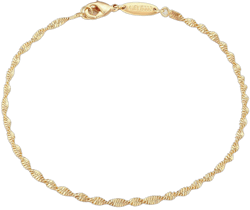 MEVECCO Gold Rope Chain Bracelets,14K Gold Plated Handmade Cute Thin Dainty Bracelet for Women
