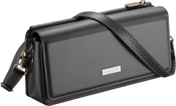 HERCOO Small Crossbody Phone Purse, Women's RFID Crossbody Wallet Wristlet Purse with Phone Pocket Black