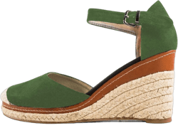 FSJ Women Closed Toe Espadrilles Dressy Wedge Sandal Ankle Strap Buckle High Heels Comfort Platform Sandals Shoes Size 4-15 US 4 Green