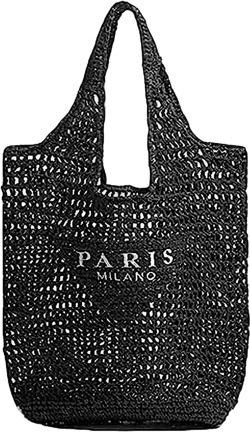 Straw Beach Bag for Women, Woven Tote Bag Hollow Shoulder Bag Large Hobo Bag Handbag Summer Travel Bag