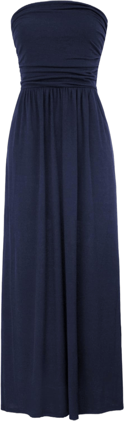 GRACE KARIN Women Strapless Casual Loose Ruched Long Maxi Dress with Pockets