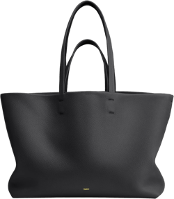 Kattee Leather Tote Bags for Women Soft Shoulder Purses Handbags Travel Work Bags Top Grain Leather Black