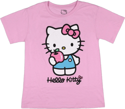 Sanrio Girls' Hello Kitty Pink Short Sleeve Kids Graphic T-Shirt Tee (X-Small 4/5) Pink