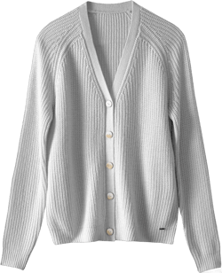Women's V-Neck Cardigan Sweater Oversized Chunky Knit Button Closure Wool Coat X-Large Grey