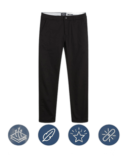 Ben Sherman Men's Slim Fit Chino Pants - Men's Fashion Comfort Stretch Cotton Casual Pants - Stylish Tapered Chinos for Men