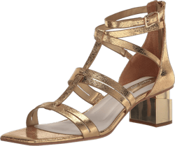Franco Sarto Women's Korie Dress Sandal 5.5 Gold Metallic