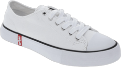 Levi's Womens Cain Canvas Casual Lace Up Sneaker Shoe, White, Size 9