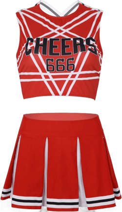 Sywiyi Womens School Girls Cheerleading Team Uniform Sleeveless Crop Tops with Pleated Skirt Set