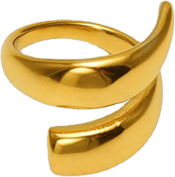 Loqimu Minimalist Twisted Band Rings Size 7 Gold Stainless Steel Midi Stackable Rings Thumb Index Finger Ring Chunky Rings for Women Teen Girls Jewelry