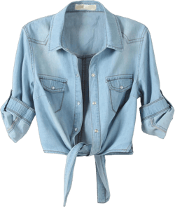Raboolion Women's denim Crop Jeans Top Roll Up Half Sleeve Shirt Tie Knot Lapel Button Down Jacket Cardigan Light Blue 1 Large