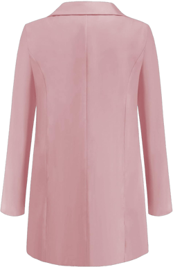 Womens Casual Blazers Open Front Business Long Sleeve Jackets Plus Size Lightweight Work Office Blazer Cardigan X-Large #10 Pink