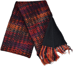 Invisible World Women's 100% Alpaca Wool Scarf Long Knit Winter and Fall Noelle Red