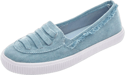 Comfortview Women's (Wide Widths Available) The Analia Slip-On Sneaker - 9 1/2 W, Light Denim