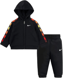 Nike Toddler Boys Therma Fleece Full Zip Hoodie & Jogger Pants 2 Piece Set (B(76F436-023)/R, 4T)