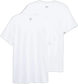 Jockey Men's Big Man Made in America 100% Cotton Crew Neck T-Shirt - 2 Pack 3XL White