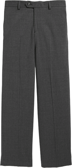 Tallia Orange Tallia Boy's Wool Blend Flat Front Dress Pant - Slim - Regular & Husky Sizes 20 Slim, Grey