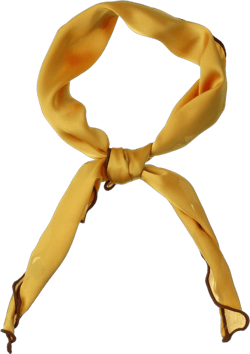 Allegra K Women's Solid Color Triangle Scarf Neck Scarves Neckerchief Yellow 85x33cm/33.46x12.99"(L*W)