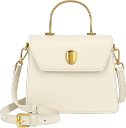 Scarleton Handbags for Women, Crossbody Bags for Women, Structured Mini Satchel Purses, Top Handle Shoulder Bag, H2077 Small White E